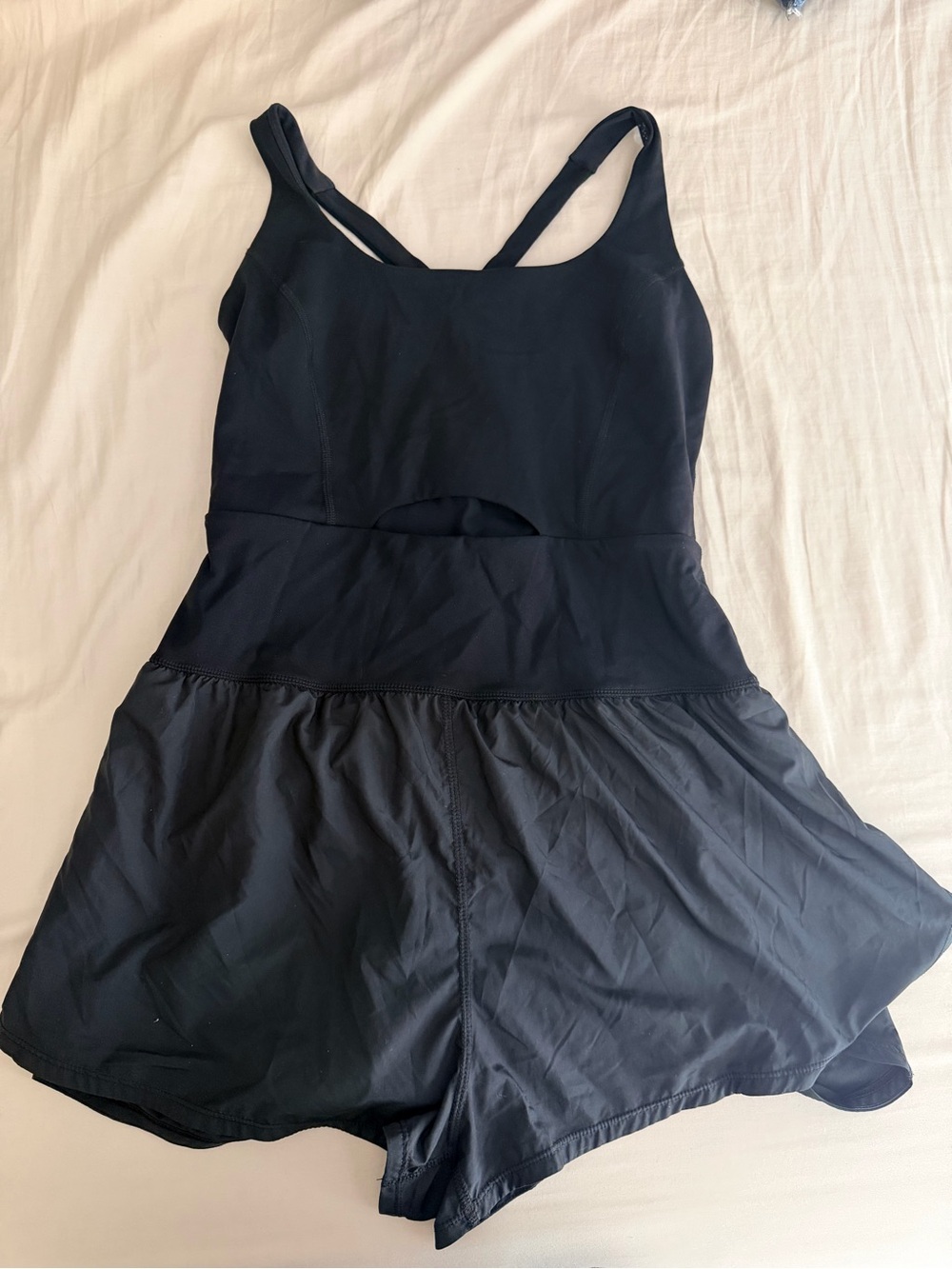 Free people movement righteous runs romper black medium